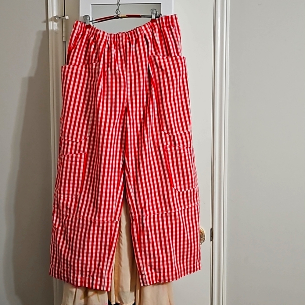 BDG Charlie Gingham Wide-Leg Pant sz XL